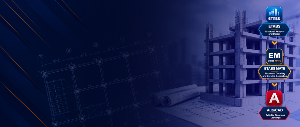 ETABS MATE concrete structural detailing software for reinforced concrete structural drawings